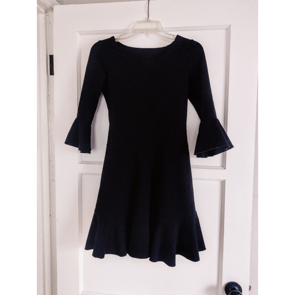 Black dress with quarter sleeves